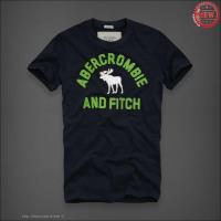 heren abercrombie fitch korte t-shirt crewneck koningsblauw moose pattern Kleren Tim nzqn7698